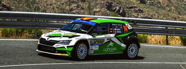 Luis Monzón and José Carlos Déniz finish leading the first leg of the 46th Rally Islas Canarias edition
