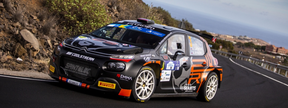 The first leg of the Rally Islas Canarias closes with Lukyanuk-Arnautov in the leading role