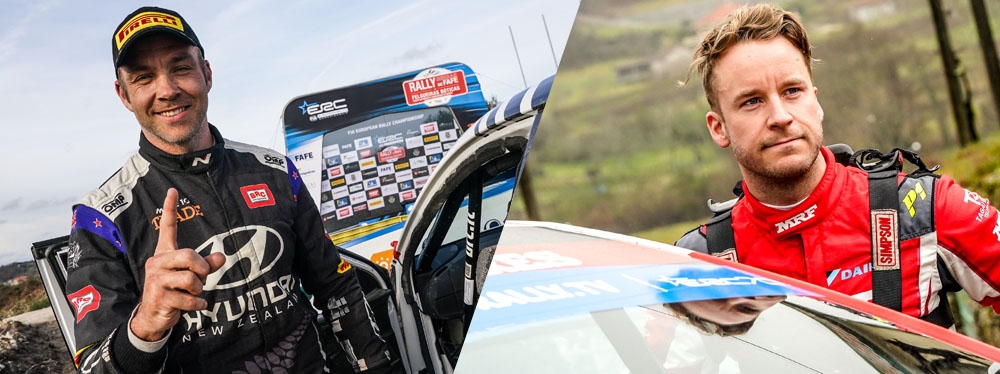 Hayden Paddon and Mads Ostberg, two world-class drivers at the 47 Rally Islas Canarias